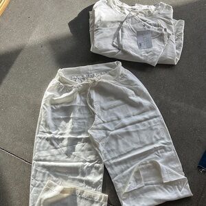 Women's White Lounge Pants